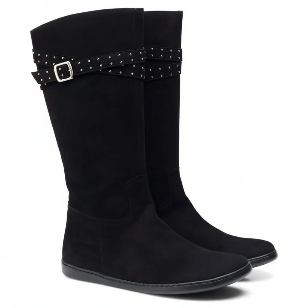 Женские ботинки ZAQQ ATTRAQT Velours Black (чёрный цвет) — фото 1 из 10