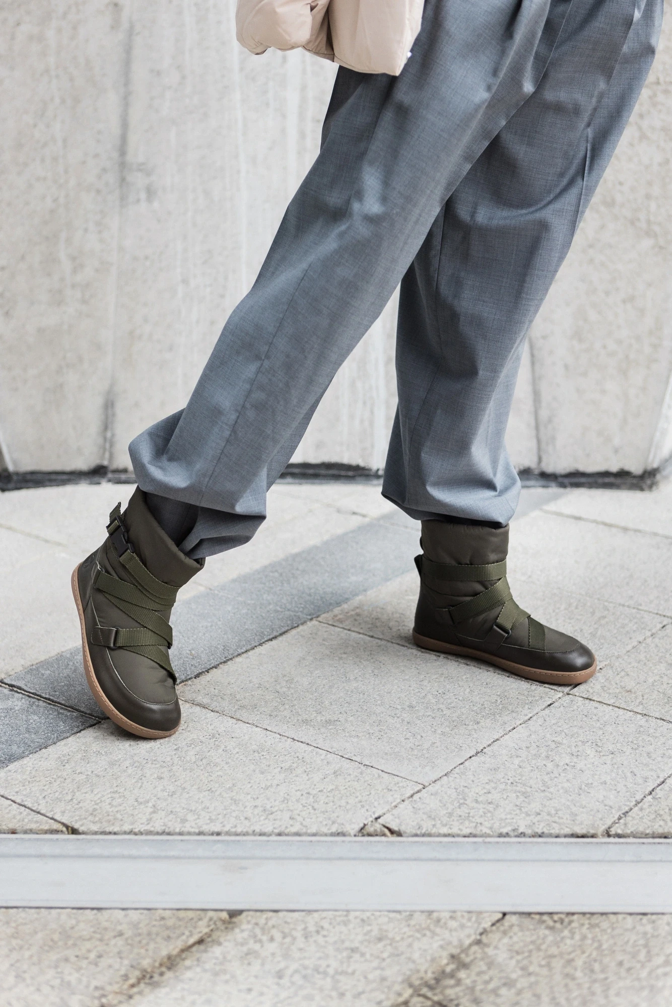 Босоногие ботинки Shapen FROSTY — оливковый, фото 4