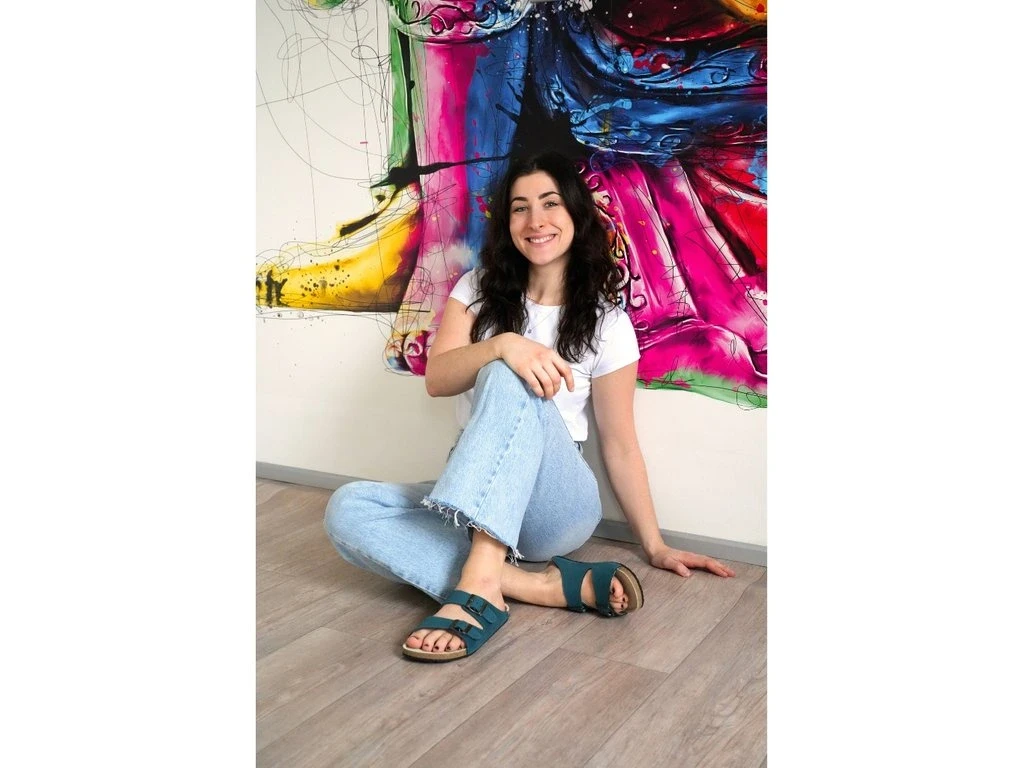 Шлёпанцы Aylla Thak — петроль, фото 6