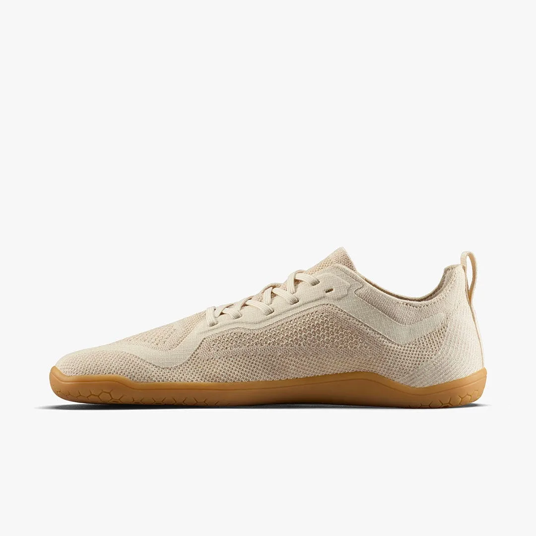 Кроссовки Vivobarefoot Primus Lite Knit Natural — женская модель, кремовый, фото 3