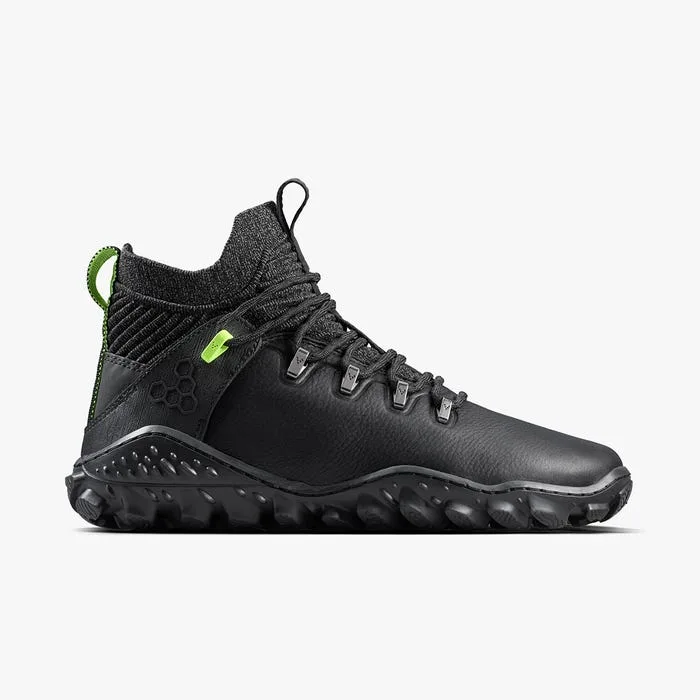 Ботинки Vivobarefoot Magna Forest ESC — мужская модель, чёрный с лаймовым